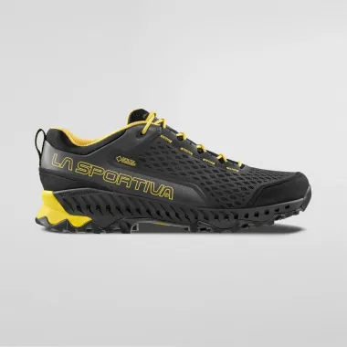 LA SPORTIVA SPIRE GTX BLACK/BAMBOO HOMBRE VISTA EXTERIOR, ARISTARUN