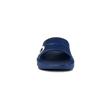 OOFOS OOAHH SPORT SANDALIA DE RECUPERACION MATRIX NAVY UNISEX VISTA DELANTERA, ARISTARUN