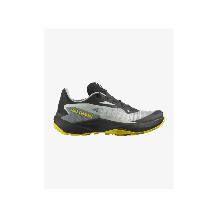 SALOMON GENESIS ZAPATILLA TRAIL RUNNING NEGRO AMARILLO HOMBRE, VISTA PORTADA,ARISTARUN
