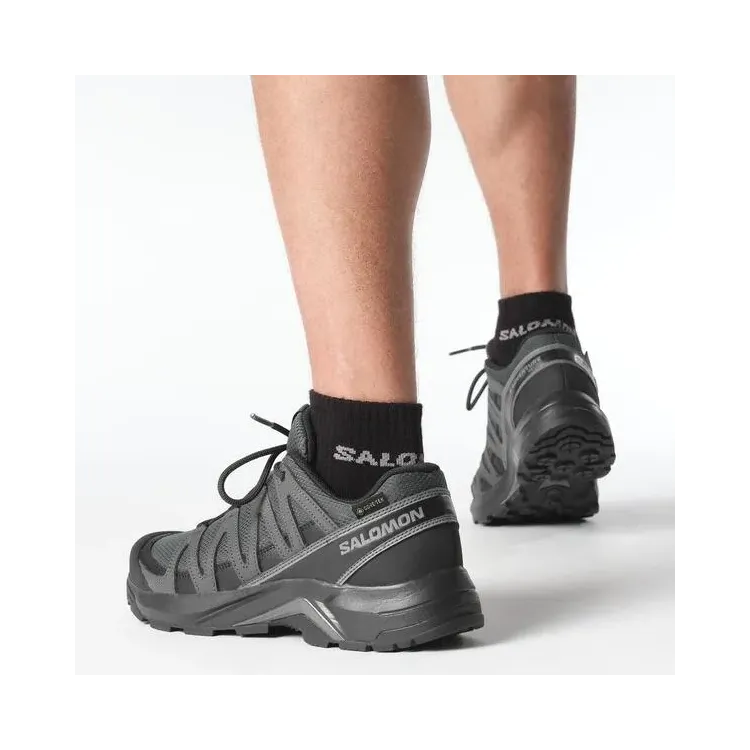 SALOMON ZAPATILLAS TREKKIN X-ADVENTURE RECON GORE-TEX GRIS HOMBRE VISTA ANTERIOR,ARISTARUN