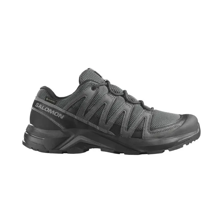 SALOMON ZAPATILLAS TREKKIN X-ADVENTURE RECON GORE-TEX GRIS HOMBRE VISTA EXTERIOR,ARISTARUN