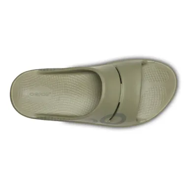 OOFOS OOAHH SPORT SANDALIA DE RECUPERACION VERDE UNISEX VISTA SUPERIOR,ARISTARUN