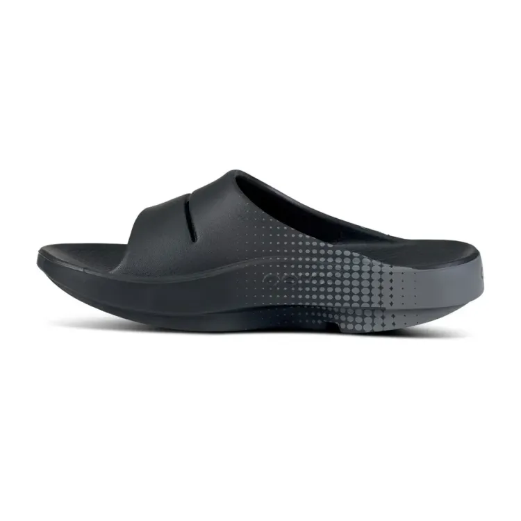 OOFOS OOAHH SPORT SANDALIA DE RECUPERACION NEGRO UNISEX VISTA INTERIOR,ARISTARUN