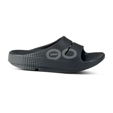 OOFOS OOAHH SPORT SANDALIA DE RECUPERACION NEGRO UNISEX VISTA EXTERIOR,ARISTARUN
