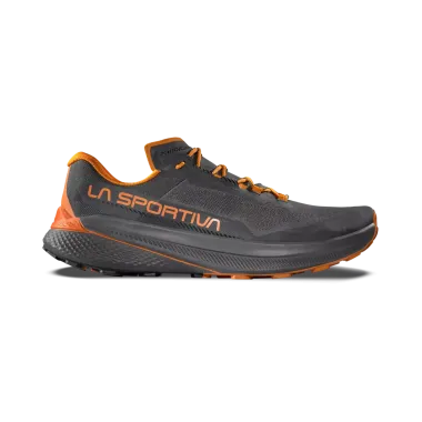 LA SPORTIVA PRODIGIO ZAPATILLAS TRAIL HOMBRE GRIS NARANJA VISTA EXTERIOR,ARISTARUN