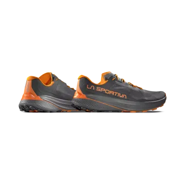 LA SPORTIVA PRODIGIO ZAPATILLAS TRAIL HOMBRE GRIS NARANJA VISTA ANTERIOR,ARISTARUN