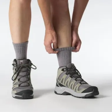 SALOMON BOTAS TREKKING X-ADVENTURE RECON GTX MUJER VISTA FRONTAL,ARISTARUN