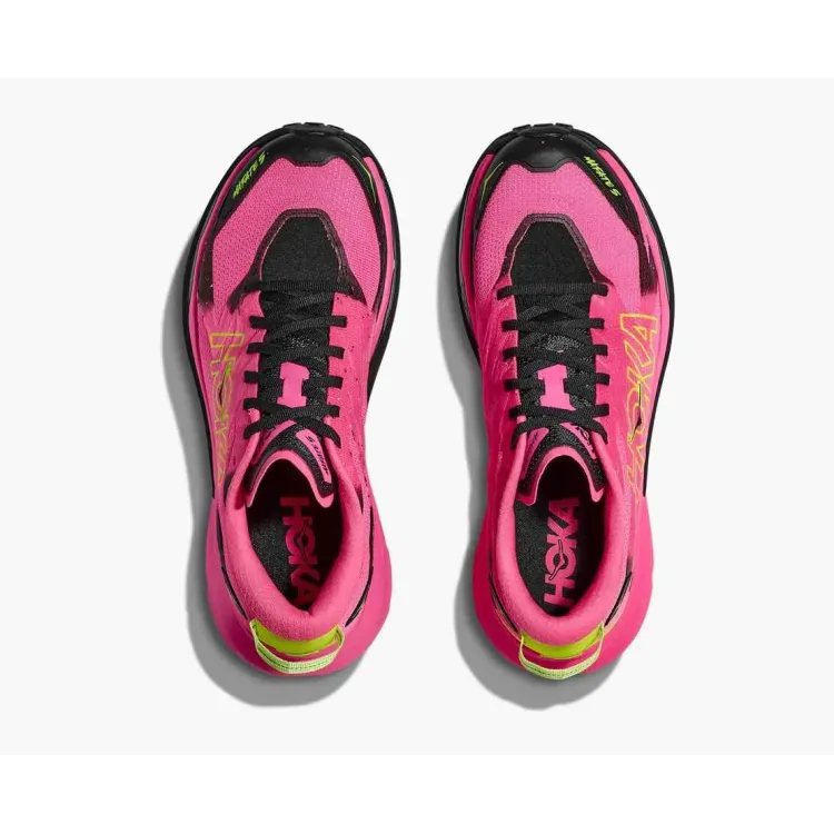 HOKA MAFATE 5 ROSA ZAPATILLA TRAIL RUNNING MUJER VISTA SUPERIOR,ARISTARUN