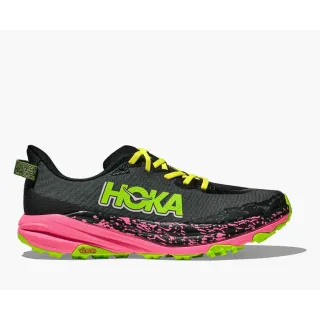 HOKA SPEEDGOAT 6 NEGRO ROSA ZAPATILLAS TRAIL RUNNING HOMBRE VISTA PORTADA,ARISTARUN 2