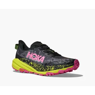 HOKA SPEEDGOAT 6 NEGRO ROSA ZAPATILLAS TRAIL RUNNING MUJER VISTA PORTADA,ARISTARUN