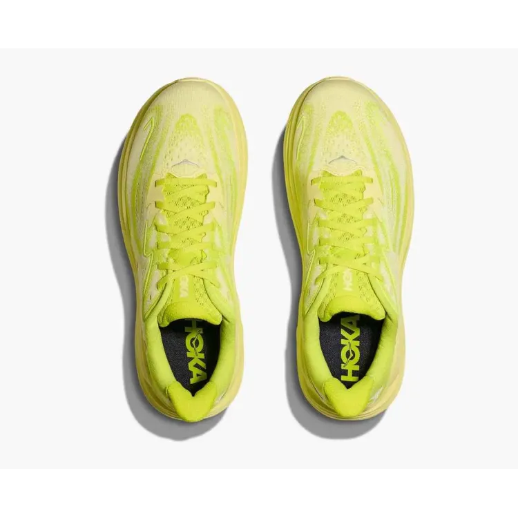 HOKA CLIFTON 10 AMARILLO ZAPATILLAS ASFALTO HOMBRE VISTA SUPERIOR,ARISTARUN