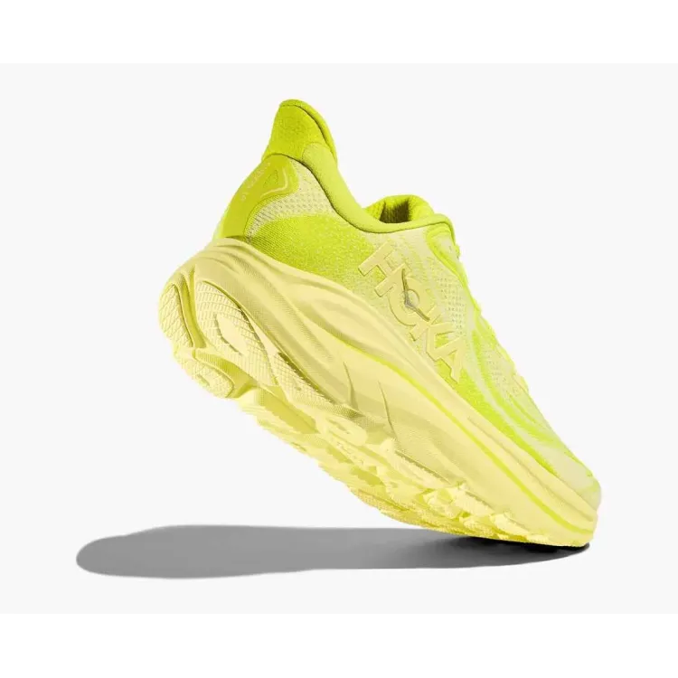 HOKA CLIFTON 10 AMARIULLO ZAPATILLAS ASFALTO MUJER VISTA ANTERIOR,ARISTARUN