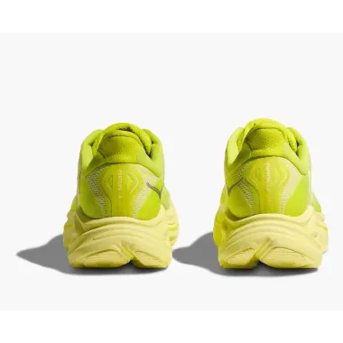 HOKA CLIFTON 10 AMARIULLO ZAPATILLAS ASFALTO MUJER VISTA TRASERA,ARISTARUN