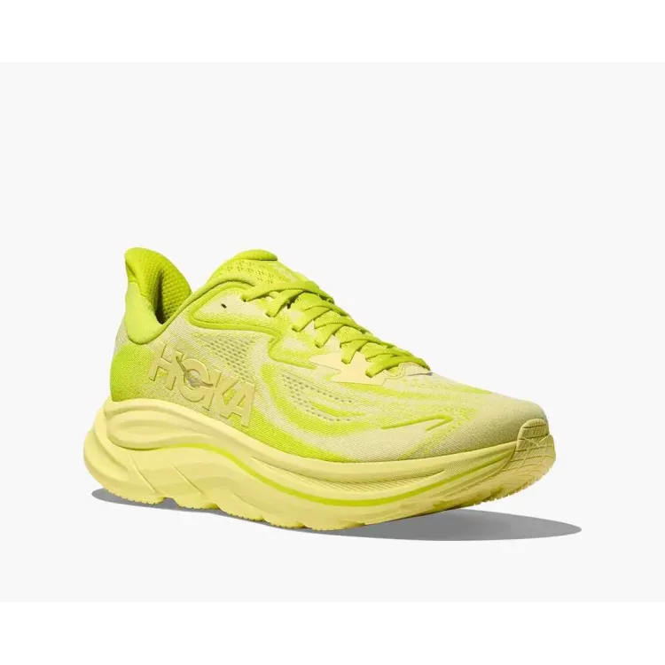 HOKA CLIFTON 10 AMARIULLO ZAPATILLAS ASFALTO MUJER VISTA PORTADA,ARISTARUN