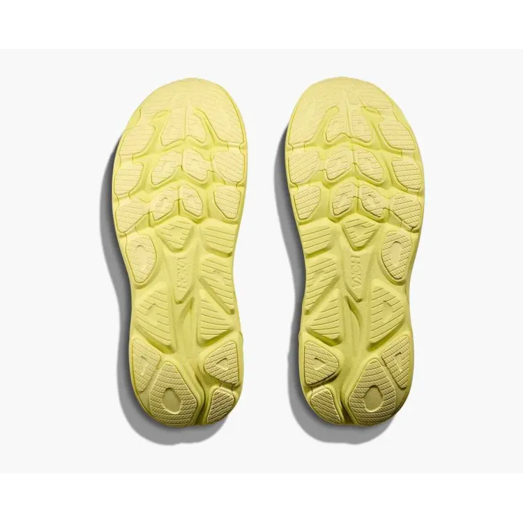 HOKA CLIFTON 10 AMARIULLO ZAPATILLAS ASFALTO MUJER VISTA SUELA,ARISTARUN