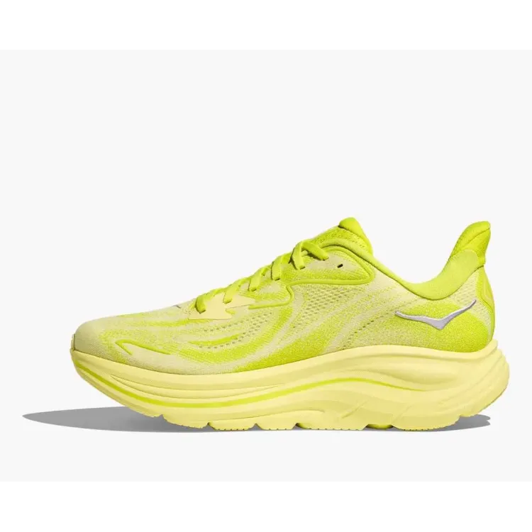 HOKA CLIFTON 10 AMARIULLO ZAPATILLAS ASFALTO MUJER VISTA INTERIOR,ARISTARUN