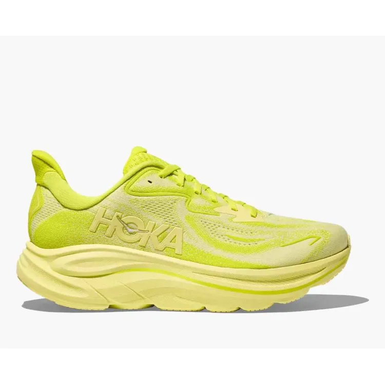 HOKA CLIFTON 10 AMARIULLO ZAPATILLAS ASFALTO MUJER VISTA EXTERIOR,ARISTARUN