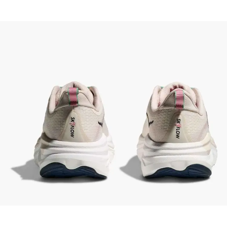 HOKA SKYFLOW ROSA PASTEL ZAPATILLAS RUNNING MUJER VISTA TRASERA,ARISTARUN