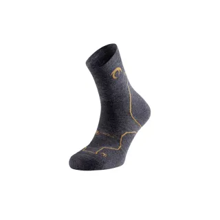 LURBEL CALCETINES LANA MERINO TAIGA GRIS NARANJA VISTA PORTADA,ARISTARUN