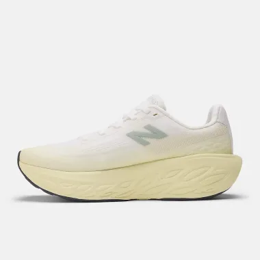 NEW BALANCE 1080 V14  BALNCO AMARILLO ZAPATILLAS ASFALTO MUJER VISTA INTERIOR,ARISTARUN