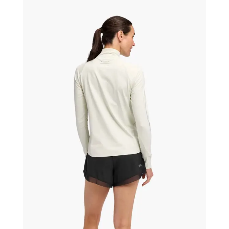 HOKA SUDADERA GLIDETECH QUARTER ZIP MUJER VISTA TRASERA,ARISTARUN