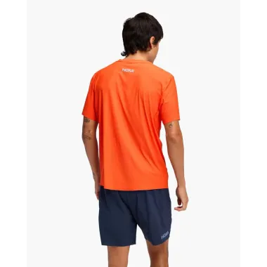 HOKA AIROLITE NARANJA CAMISETA RUNNING HOMBRE VISTA TRASERA,ARISTARUN