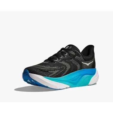 HOKA ARAHI 8 NEGRO AZUL ZAPATILLAS RUNNING HOMBRE VISTA DELANTERA,ARISTARUN
