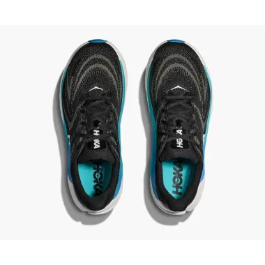 HOKA ARAHI 8 NEGRO AZUL ZAPATILLAS RUNNING HOMBRE VISTA SUPERIOR,ARISTARUN