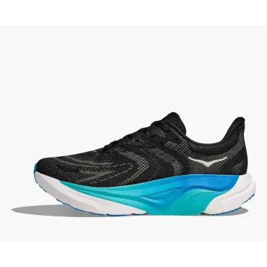 HOKA ARAHI 8 NEGRO AZUL ZAPATILLAS RUNNING HOMBRE VISTA INTERIOR,ARISTARUN