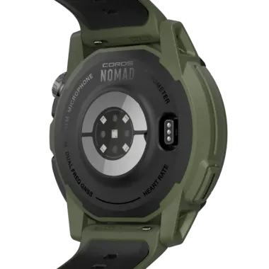 COROS NOMAD VERDE RELOJ DEPORTIVO VISTA TRASERA,ARISTARUN