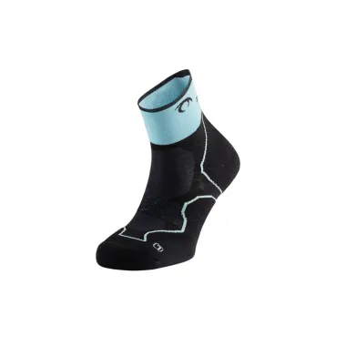 LURBEL DESAFÍO FOUR CALCETINES ANTIAMPOLLAS NEGRO AZUL VISTA FRONTAL,ARISTARUN