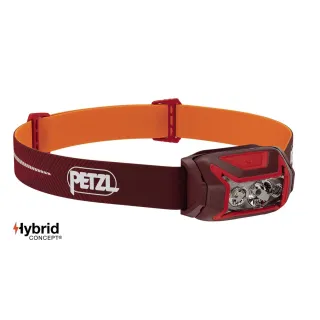 PETZL ACTIK CORE ROJO FRONTAL 625 LÚMENES VISTA FRONTAL,ARISTARUN