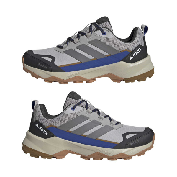 ZAPATILLAS ADIDAS TERREX SKYCHASER GORE-TEX GRIS AZUL HOMBRE VISTA PAREJA,ARISTARUN