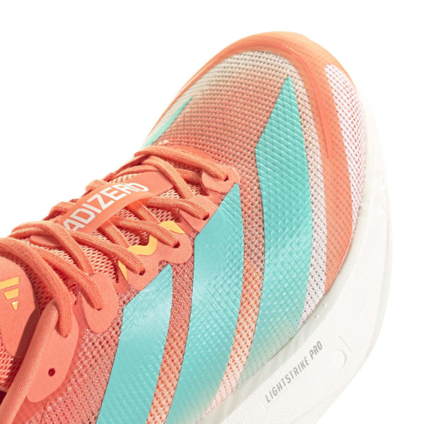 ADIDAS ADIZERO BOSTON 13 ROJO AZAUL ZAPATILLAS RUNNING MUJER VISTA PUNTERA,ARISTARUN