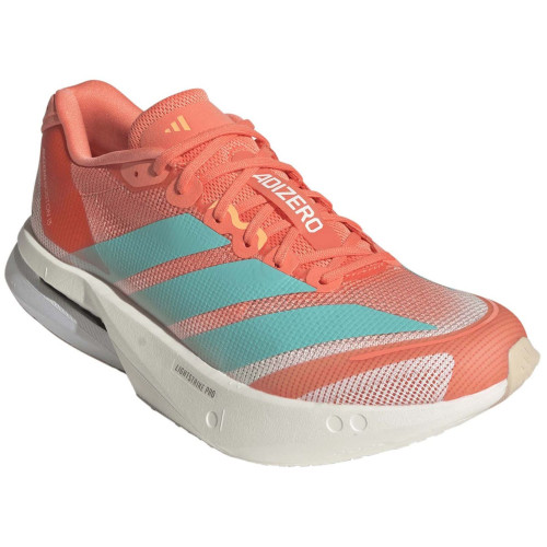 ADIDAS ADIZERO BOSTON 13 ROJO AZAUL ZAPATILLAS RUNNING MUJER VISTA DIAGONAL,ARISTARUN
