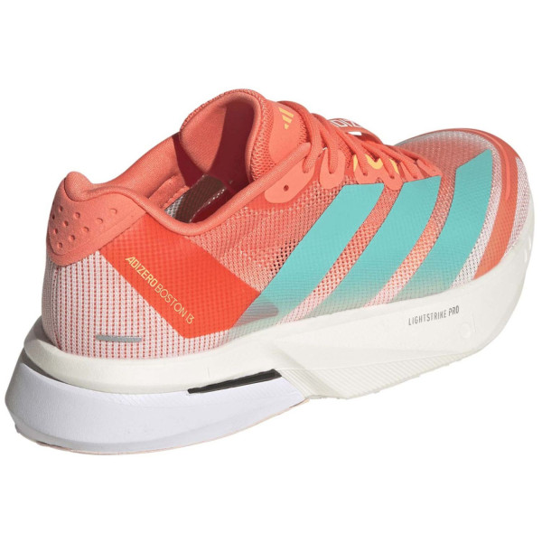 ADIDAS ADIZERO BOSTON 13 ROJO AZAUL ZAPATILLAS RUNNING MUJER VISTA TRASERA,ARISTARUN