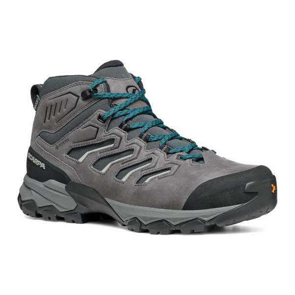 SCARPA MORAINE MID GTX GRIS AZUL BOTA TREKKING HOMBRE VISTA PORTADA,ARISTARUN