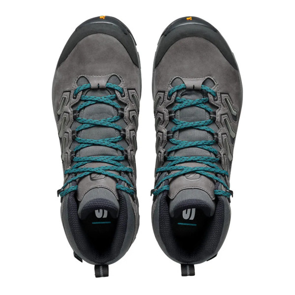 SCARPA MORAINE MID GTX GRIS AZUL BOTA TREKKING HOMBRE VISTA SUPERIOR,ARISTARUN