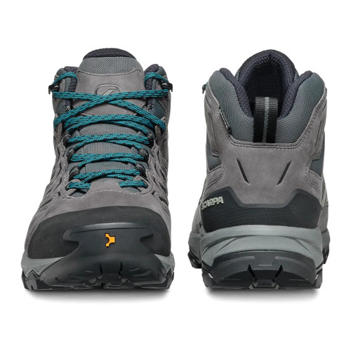 SCARPA MORAINE MID GTX GRIS AZUL BOTA TREKKING HOMBRE VISTA PAR,ARISTARUN