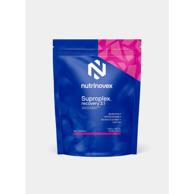 NUTRINOVEX RECUPERADOR MUSCULAR SUPROPLEX RECOVERY FRESA VISTA FRONTAL,ARISTARUN