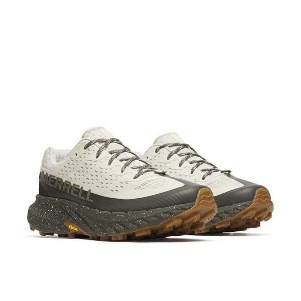 MERRELL AGILITY PEAK 5 BLANCO ROTO GRIS ZAPATILLA TRAIL RUNNING HOMBRE VISTA PAR,ARISTARUN