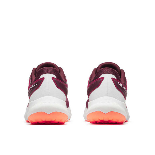 MERRELL ANTORA 4 MORADO GRANATE ZAPATILLAS TRAIL RUNNING MUJER VISTA TRASERA,ARISTARUN