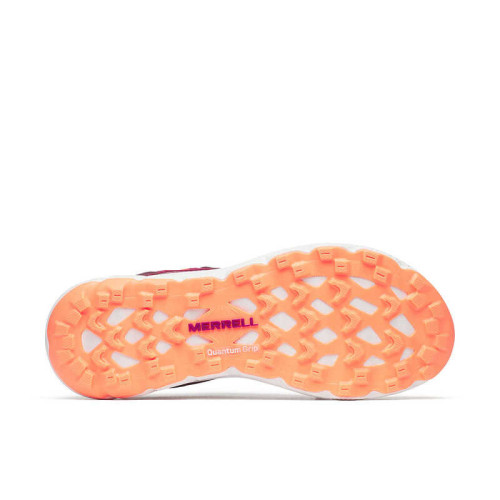 MERRELL ANTORA 4 MORADO GRANATE ZAPATILLAS TRAIL RUNNING MUJER VISTA SUELA,ARISTARUN