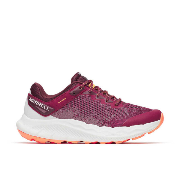 MERRELL ANTORA 4 MORADO GRANATE ZAPATILLAS TRAIL RUNNING MUJER VISTA EXTERIOR,ARISTARUN