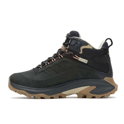 MERRELL MOAB SPEED 2 LEATHER MID WP NEGRO BOTAS TREKKING MUJER VISTA INTERIOR,ARISTARUN