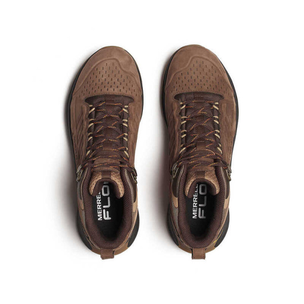 MERRELL MOAB SPEED 2 LEATHER MID WP MARRÓN HOMBRE VISTA SUPERIOR,ARISTARUN