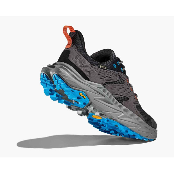 HOKA ANACAPA LOW 2 GRIS ZAPATILLAS TREKKING HOMBRE VISTA ANTERIOR,ARISTARUN