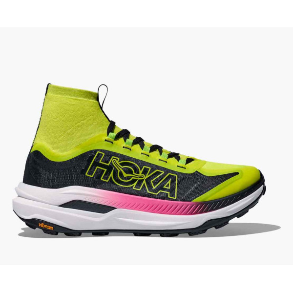 ZAPATILLAS HOKA TECTON X 3 NEGRO AMARILLO HOMBRE VISTA EXTERIOR,ARISTARUN