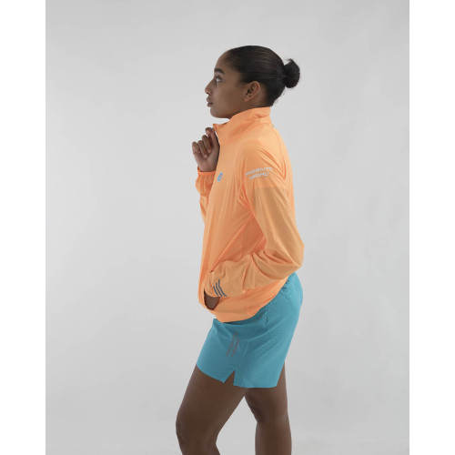 PIMIENTO NEGRO CORTAVIENTOS NARANJA UNISEX VISTA LATERAL MUJER,ARISTARUN