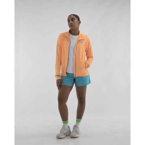 PIMIENTO NEGRO CORTAVIENTOS NARANJA UNISEX VISTA DELANTERA MUJER,ARISTARUN